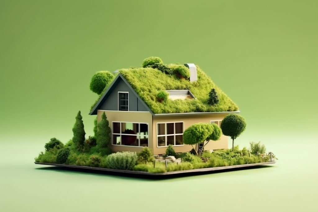 vecteezy environment friendly house with green background ai generated 33651903